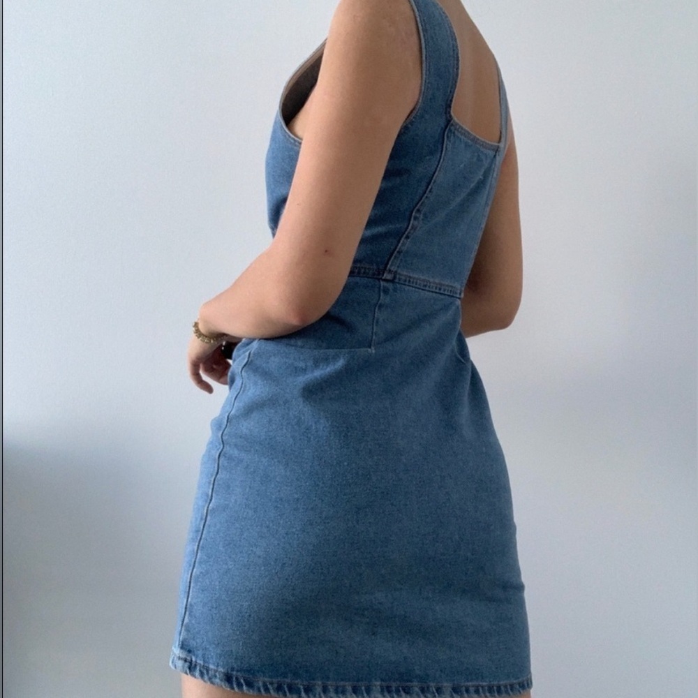 Urban Outfitters Button-Front Denim Mini Dress size 0 - Picture 5 of 16